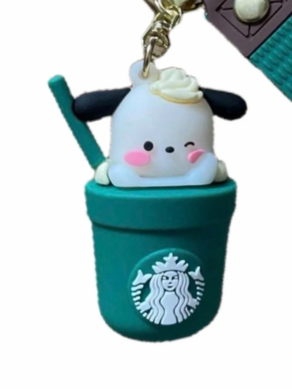NWOT Pocha Starbucks-Style Keychain in a Cup